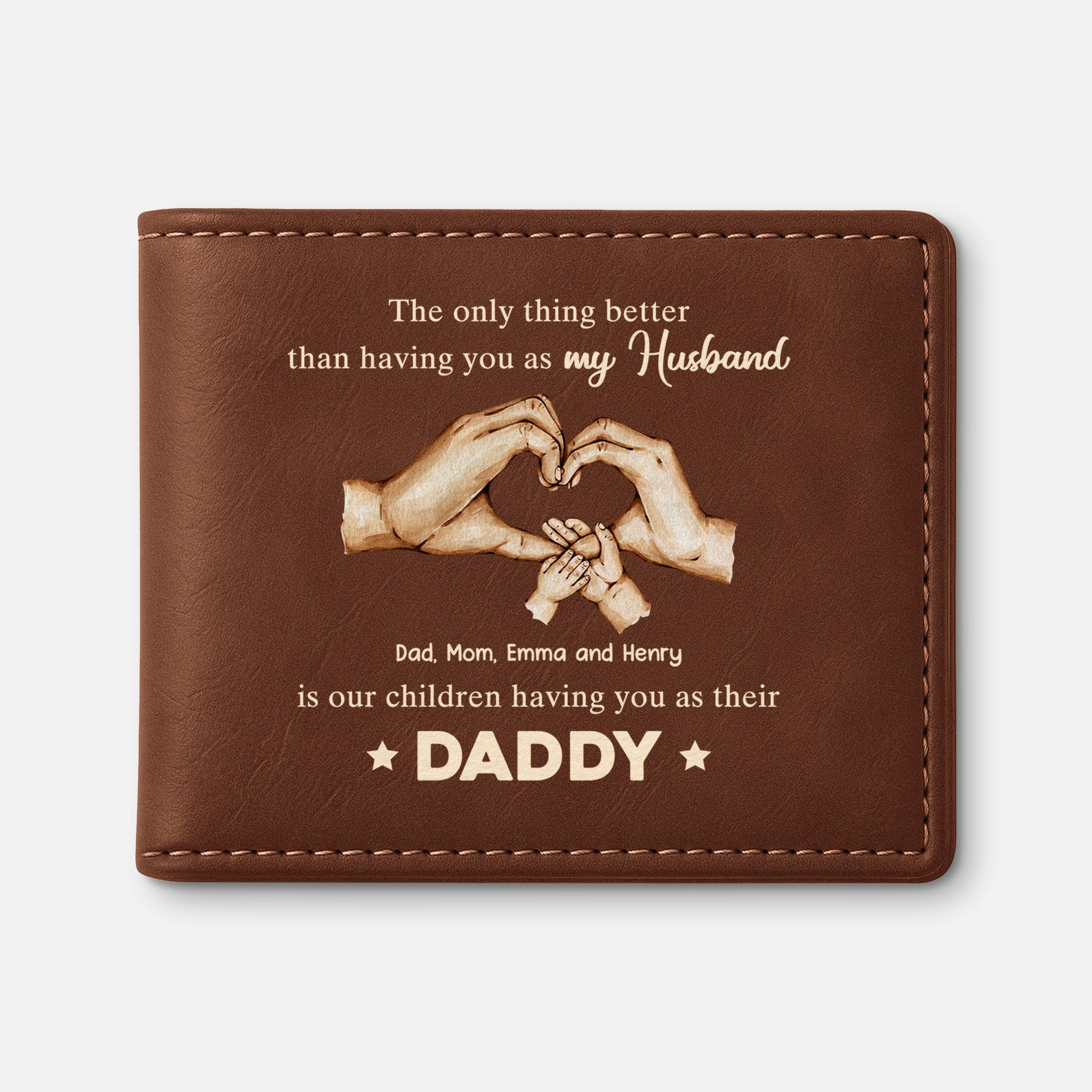4814JUK1 personalised the best thing is leather wallet 4814J6I5B