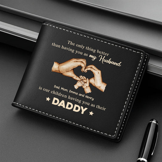 4814JUK2 personalised the best thing is leather wallet 4814J6I5B