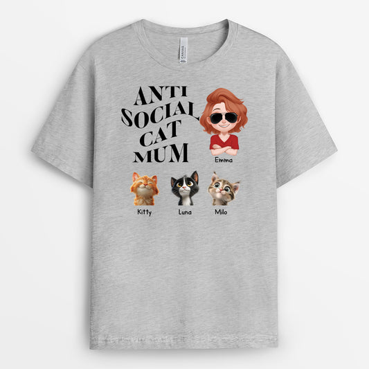 4830AUK2 personalized cat dad t shirt anti social cat apparel 4830AKYAD