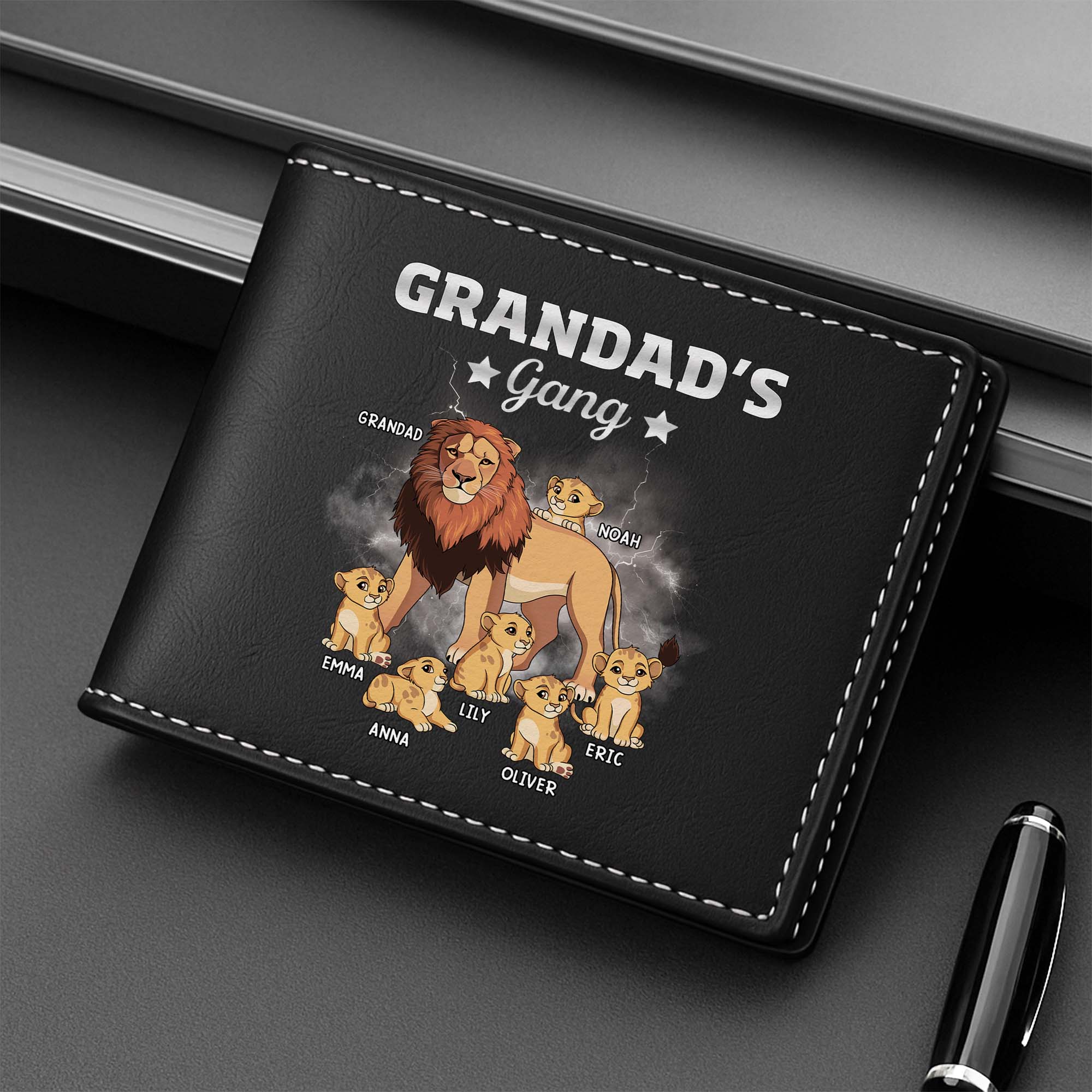 4836JUK2 custom dad leather wallets cool lion daddys gang wallet 4836JKL8B_04983e6b 39ff 4bad b120 b460d58db8a6