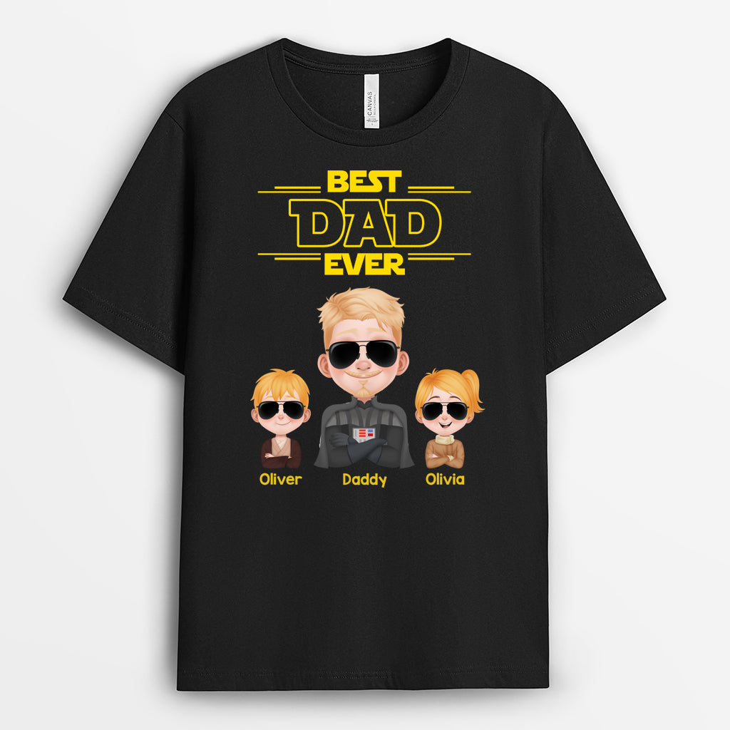 4843AUS1 personalized presents for dad best daddy ever t shirt 4843ATHAB