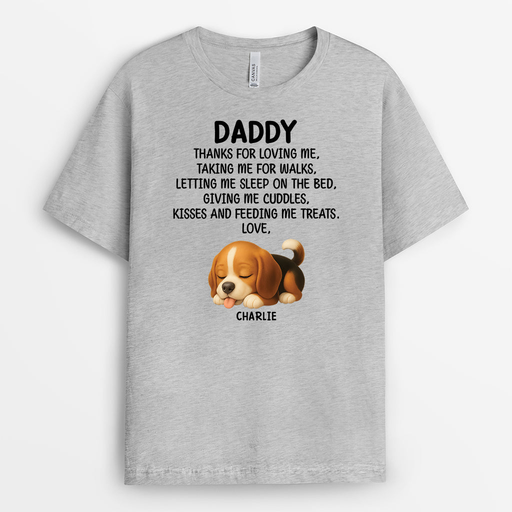 4851AUK1 custom dog dad t shirts happy fathers day pet love gift 4851ATYNC