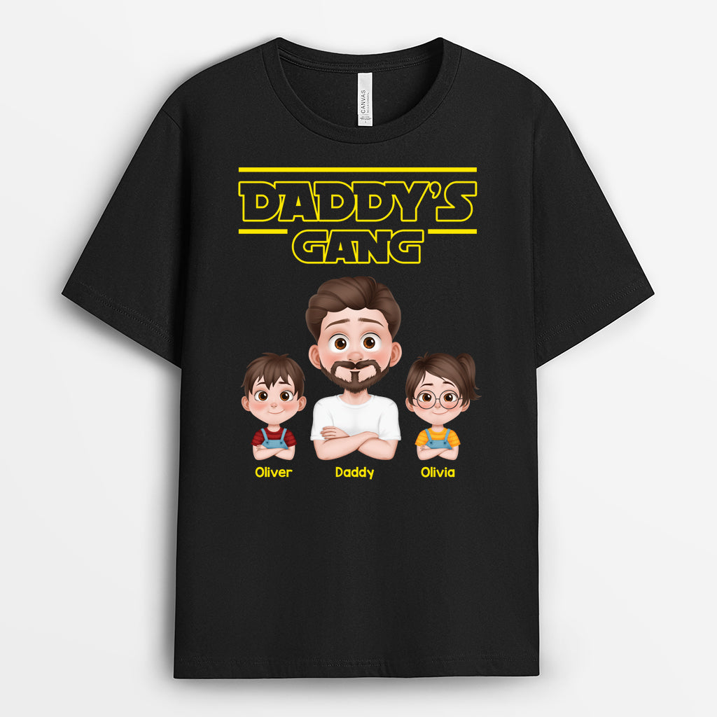 4852AUK1 personalized gifts for dad best daddys gang t shirt 4852A3YAB