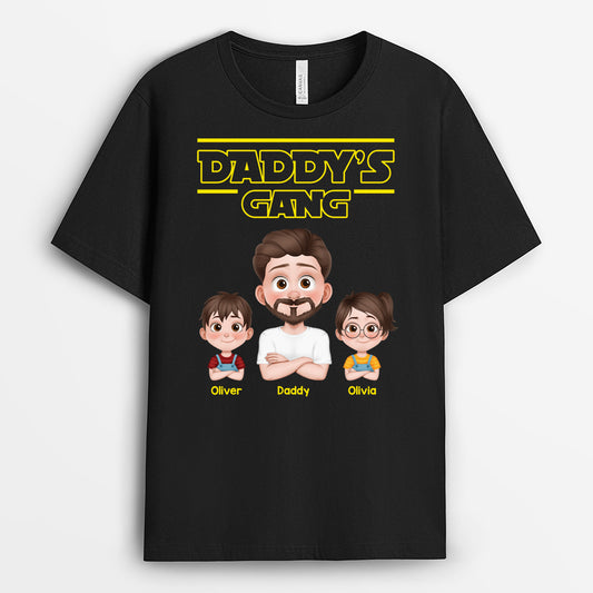4852AUK1 personalized gifts for dad best daddys gang t shirt 4852A3YAB