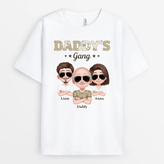 4853AUS1 personalized gifts for dad cool daddys gang t shirt 4853A5M0B