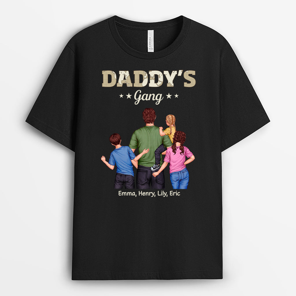 4855AUS1 custom gifts for dad daddys gang t shirt 4855AKL0B