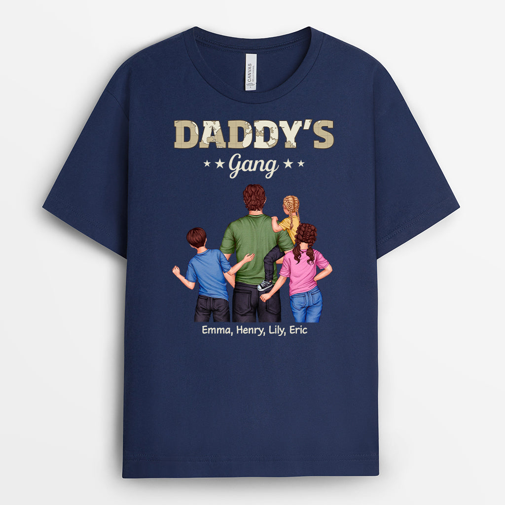 4855AUS2 custom gifts for dad daddys gang t shirt 4855AKL0B