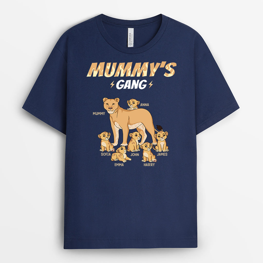 4858AUK2 personalized dad gifts lion daddys gang t shirt 4858AKL8B