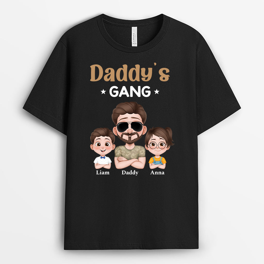 4861AUS1 personalized dad gifts best daddys gang t shirt 4861A5H0B