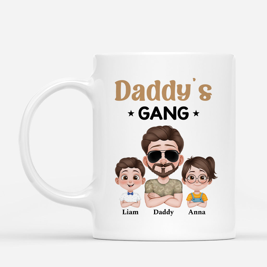 4861MUS1 personalized dad gifts best daddys gang coffee mug 4861M5H0B