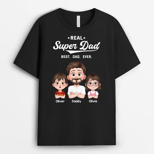 4871AUK1 personalized gifts for dad real super dad t shirt 4871A6GAB