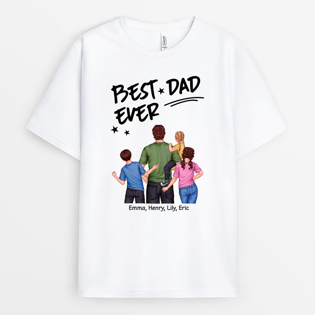 4881AUS1 personalized t shirt for dad best dad ever 4881AKL5B