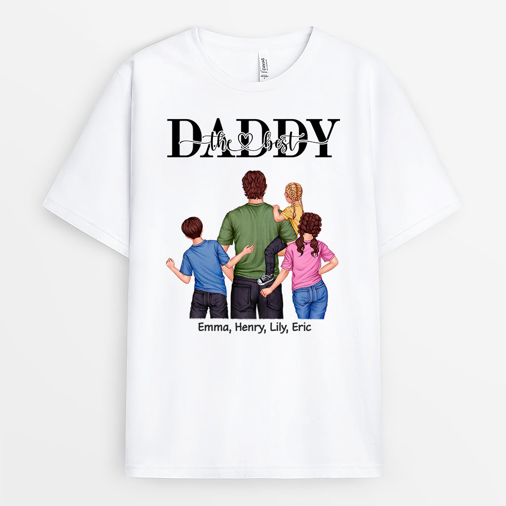 4883AUS1 personalized gift for dad the best daddy t shirt 4883AKL5B
