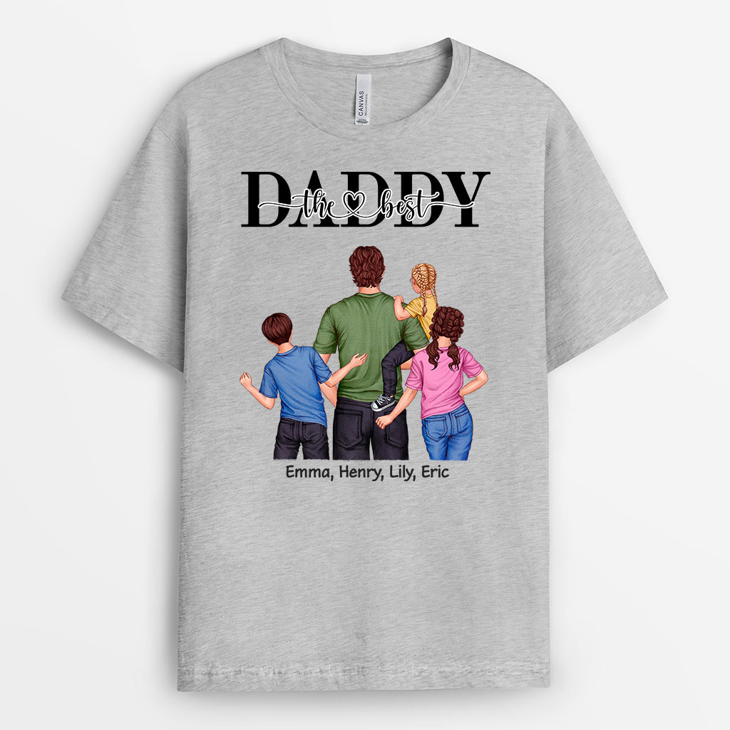 4883AUS2 personalized gift for dad the best daddy t shirt 4883AKL5B