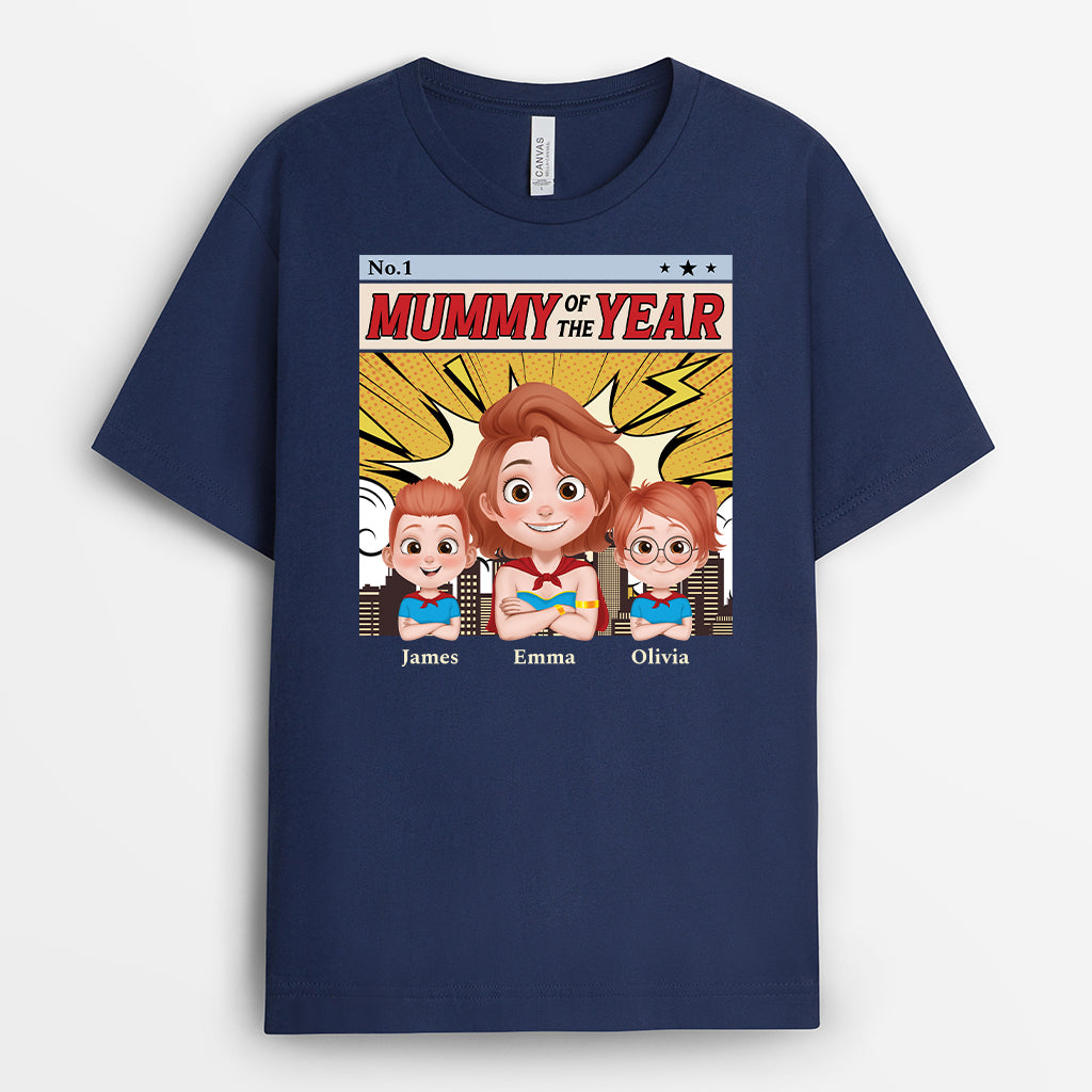 4899AUK2 custom gifts for dad dad of the year t shirt 4899A3GTB