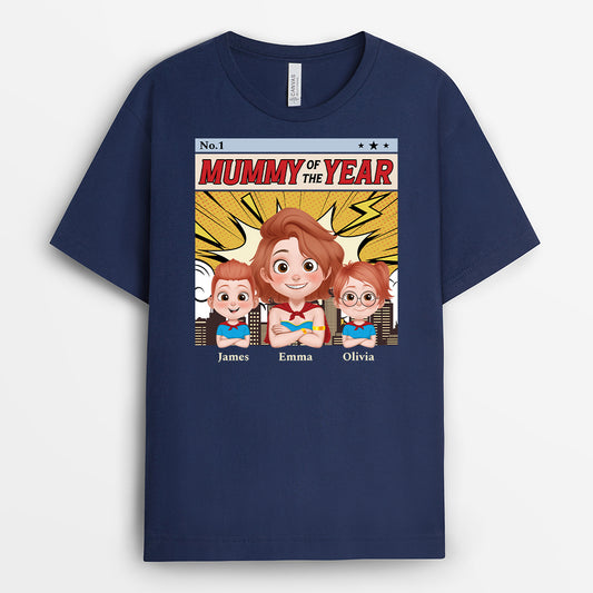 4899AUK2 custom gifts for dad dad of the year t shirt 4899A3GTB