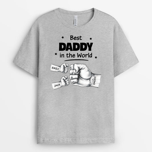 4903AUS1 personalized t shirt for dad best daddy in the word 4903A5T7B