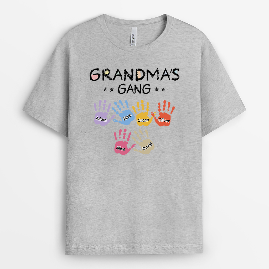 4914AUS2 custom dad t shirts handprint daddys gang 4914A6H5B
