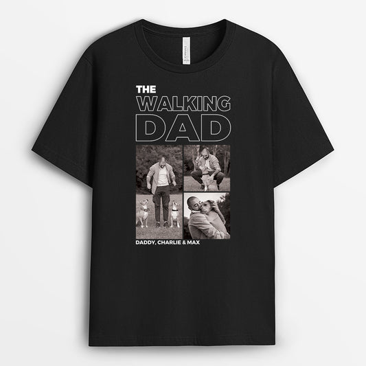 4931AUS1 custom gifts for dog dad the walking dad shirt with pictures 4931A