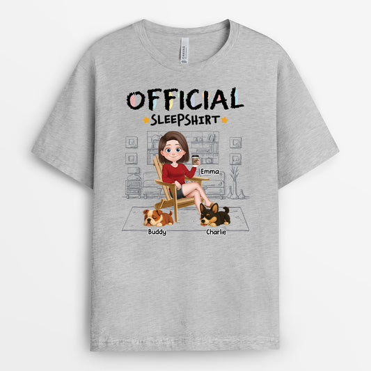 4933AUS2 personalized official sleep shirt unique gift for dog dad