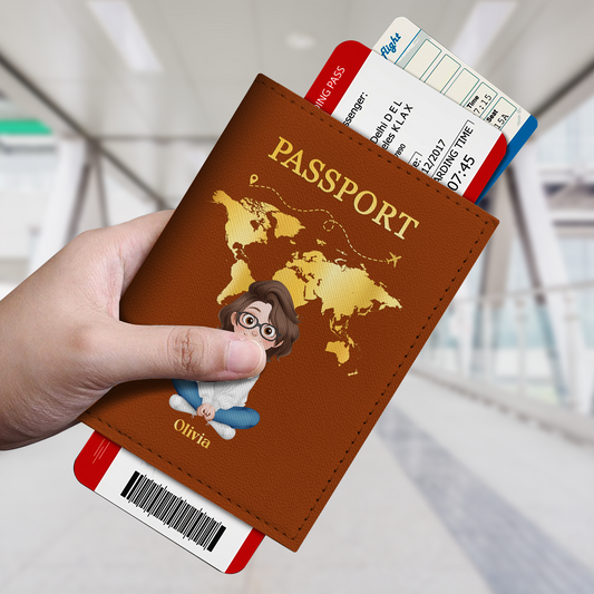 4969OUS2 personalised travel gifts leather passport cover with names 4969O3H0B