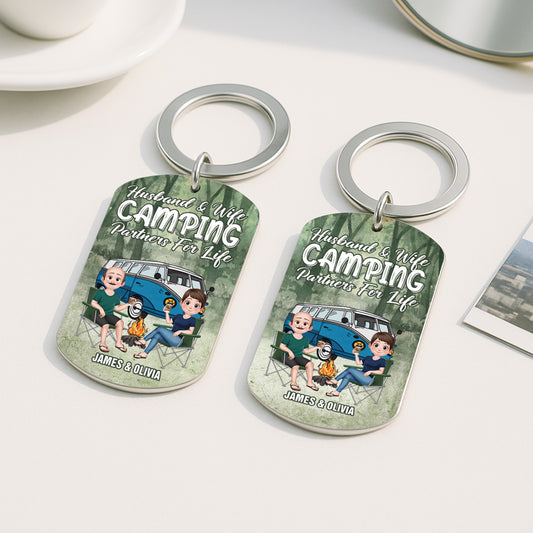 4989JUS2 custom camping gifts for couples keys to the camper_ keychain 4989JKQMG
