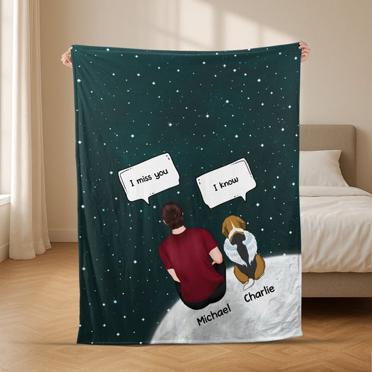 5001BUK2 personalized fleece blankets dog memorial gifts 5001BTGTC