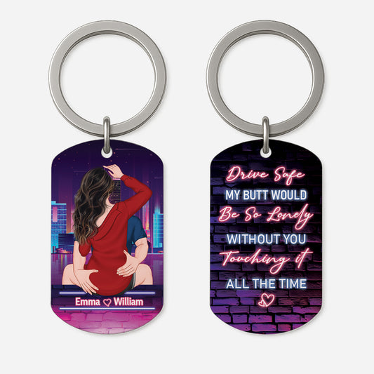 5008JUS1 custom gifts for boyfriend husband funny drive safe keychain 5008J6TNG