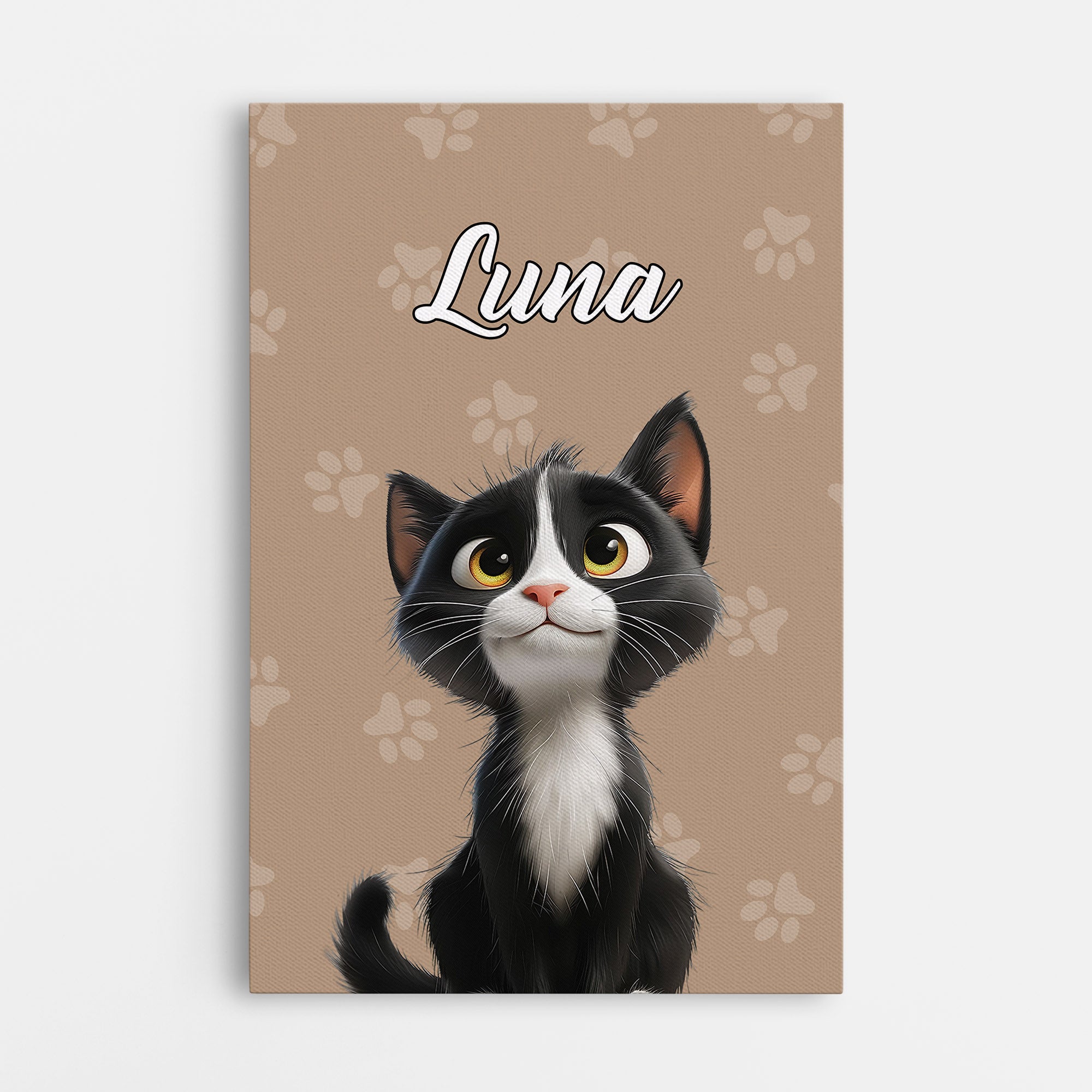 5032CUS1 personalized cat gifts for humans cute cat canvas prints 5032CKK5D