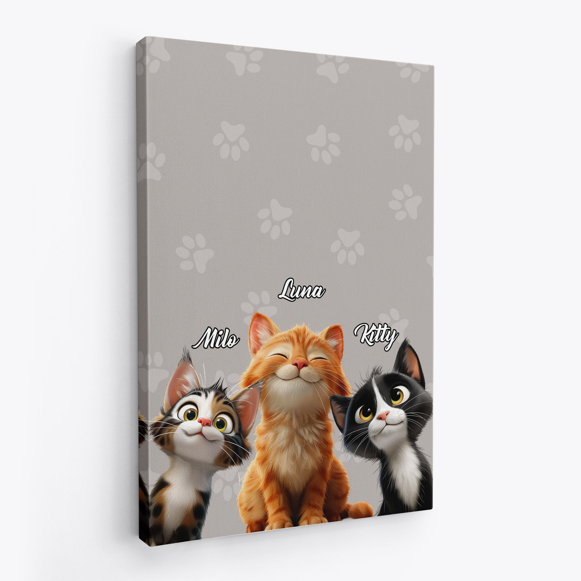 5032CUS2 personalized cat gifts for humans cute cat canvas prints 5032CKK5D