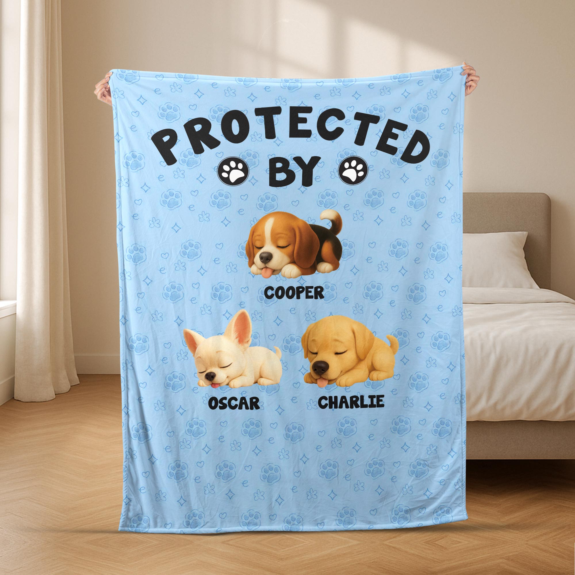 5041BUK2 custom fleece blankets_ cute gifts for dog owners 5041B3GAC