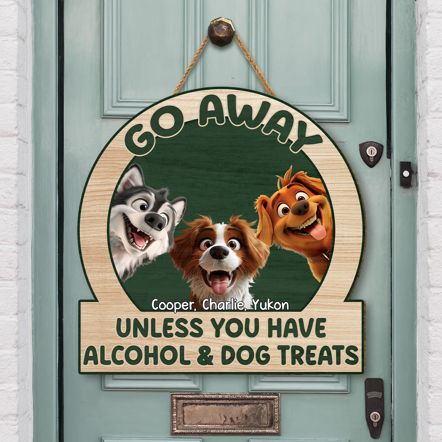 5044QUK2 custom go away wood sign_s funny gifts for dog owners 5044Q8YMC