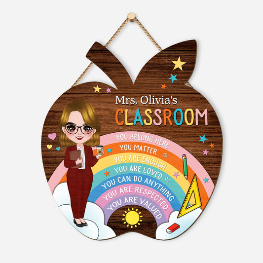 5053QUS1 custom wooded signs for classroom unique gifts for teachers 5053QT6MT