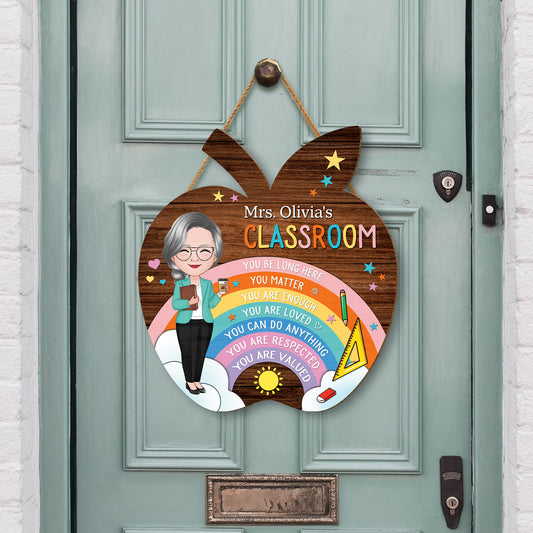 5053QUS2 custom wooded signs for classroom unique gifts for teachers 5053QT6MT