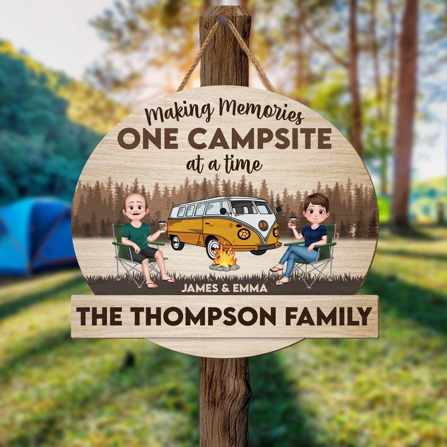 5055QUK2 funny campsite signs personalized_ camping gifts for couples 5055QTGAG