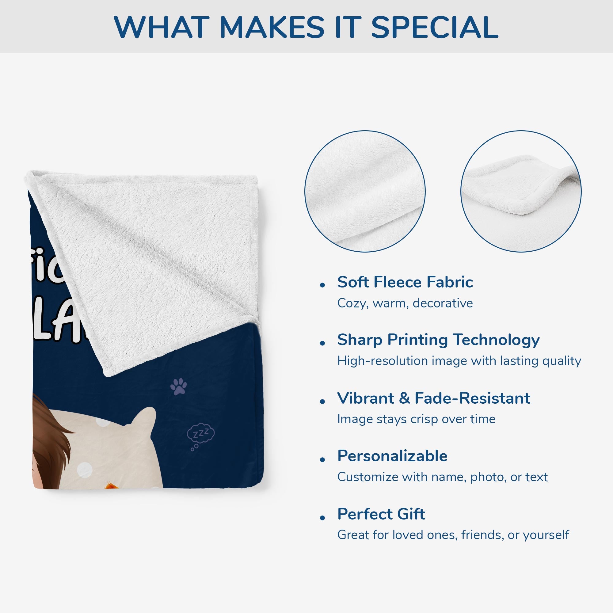 5057BUS4 personalized cat dad gifts official cat nap blanket_ 5057B36AD