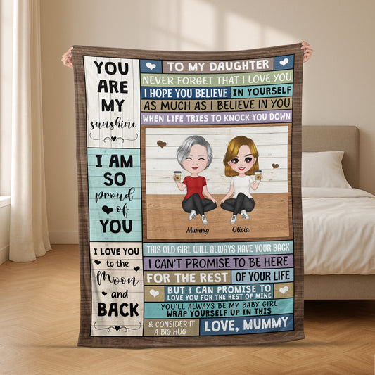 5058BUK2 personalized fleece blanket gift for granddaughter grandson 5058B6YNA