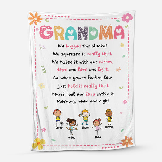 5059BUS1 personalized fleece blankets sentimental gifts for grandma 5059B6KNA