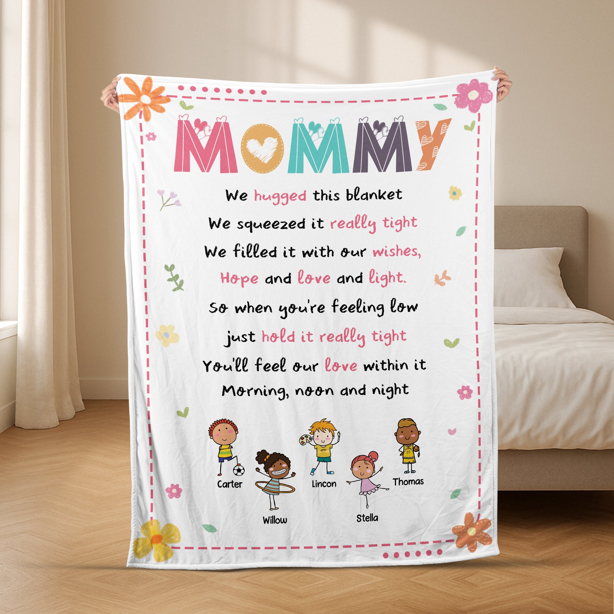 5059BUS2 personalized fleece blankets sentimental gifts for grandma 5059B6KNA