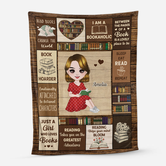 5061BUS1 personalized reading blanket_ unique gifts for book lovers 5061B6KTA
