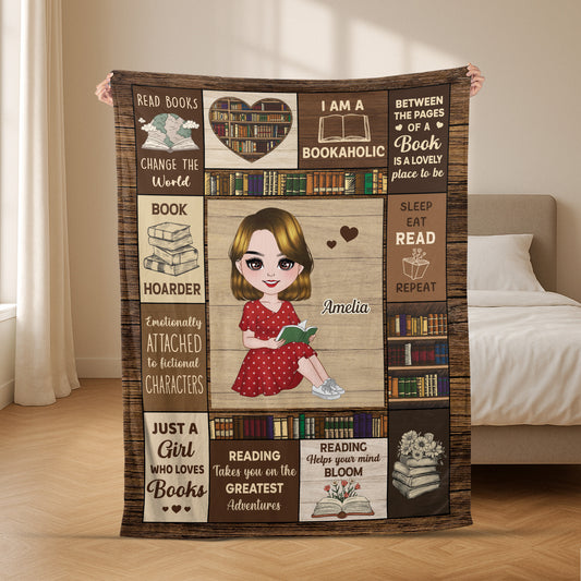 5061BUS2 personalized reading blanket_ unique gifts for book lovers 5061B6KTA
