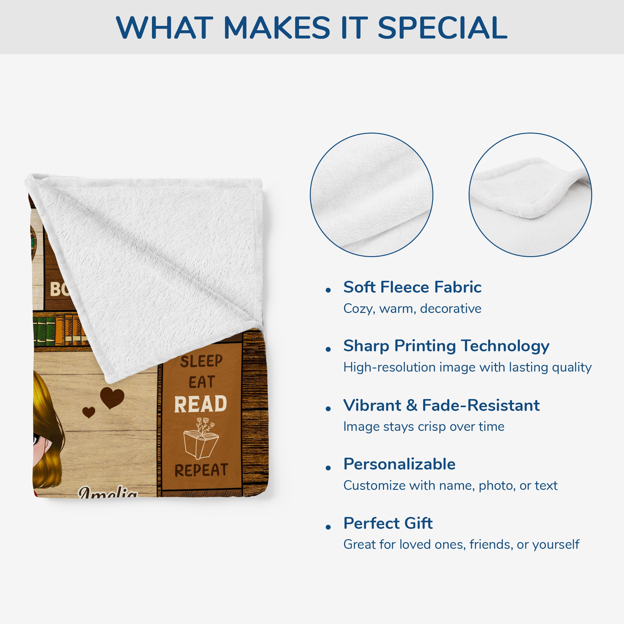 5061BUS4 personalized reading blanket_ unique gifts for book lovers 5061B6KTA