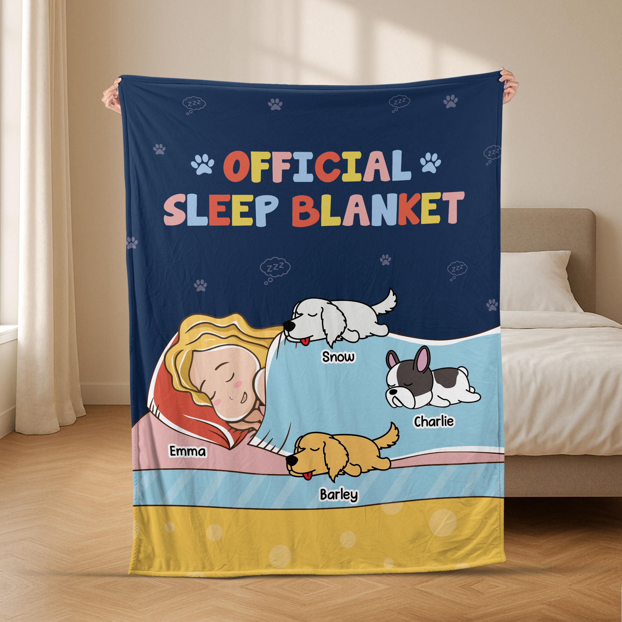 5071BUS2 personalized gifts for pet lovers official nap blanket 5071B3KAD