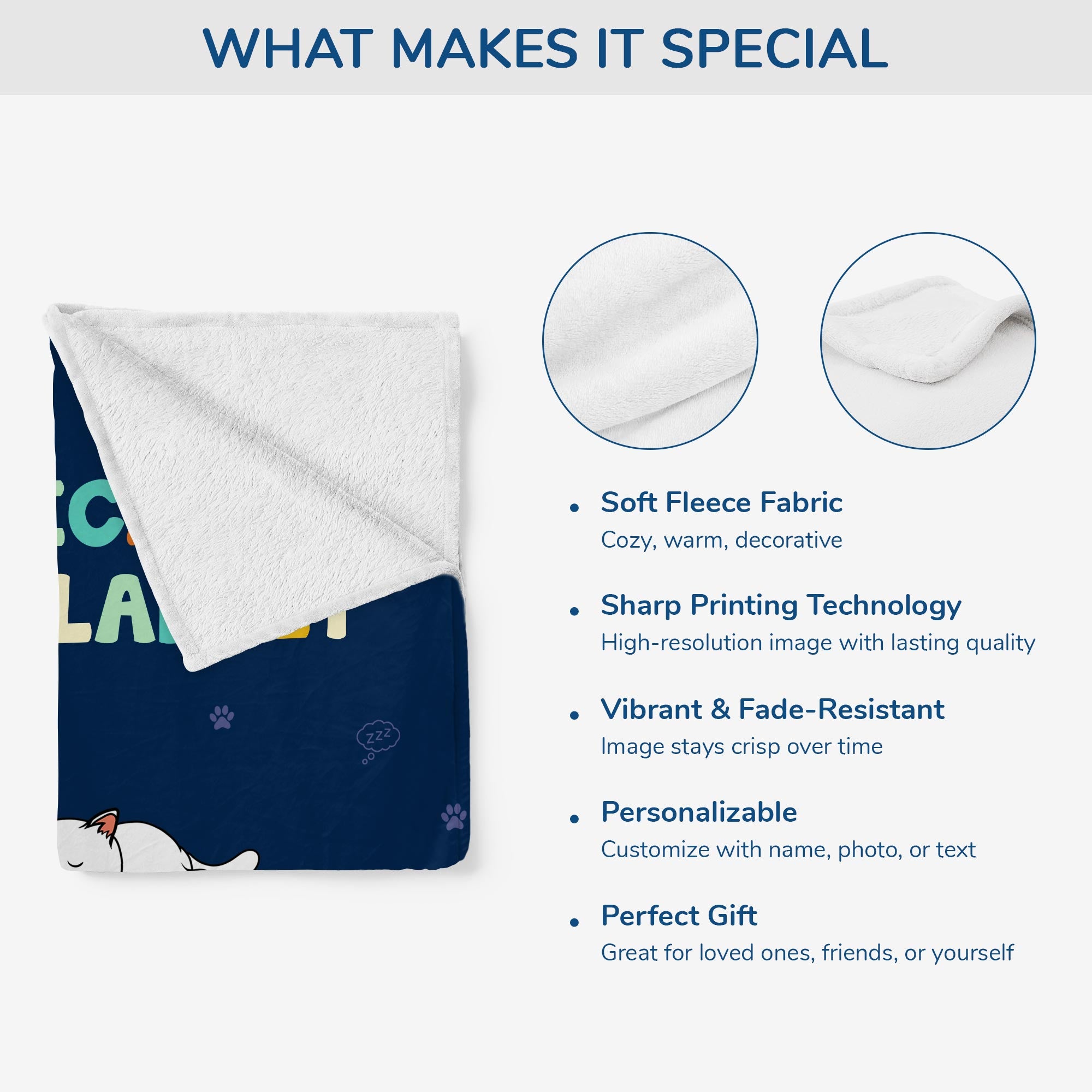 5071BUS3 personalized gifts for pet lovers official nap blanket 5071B3KAD