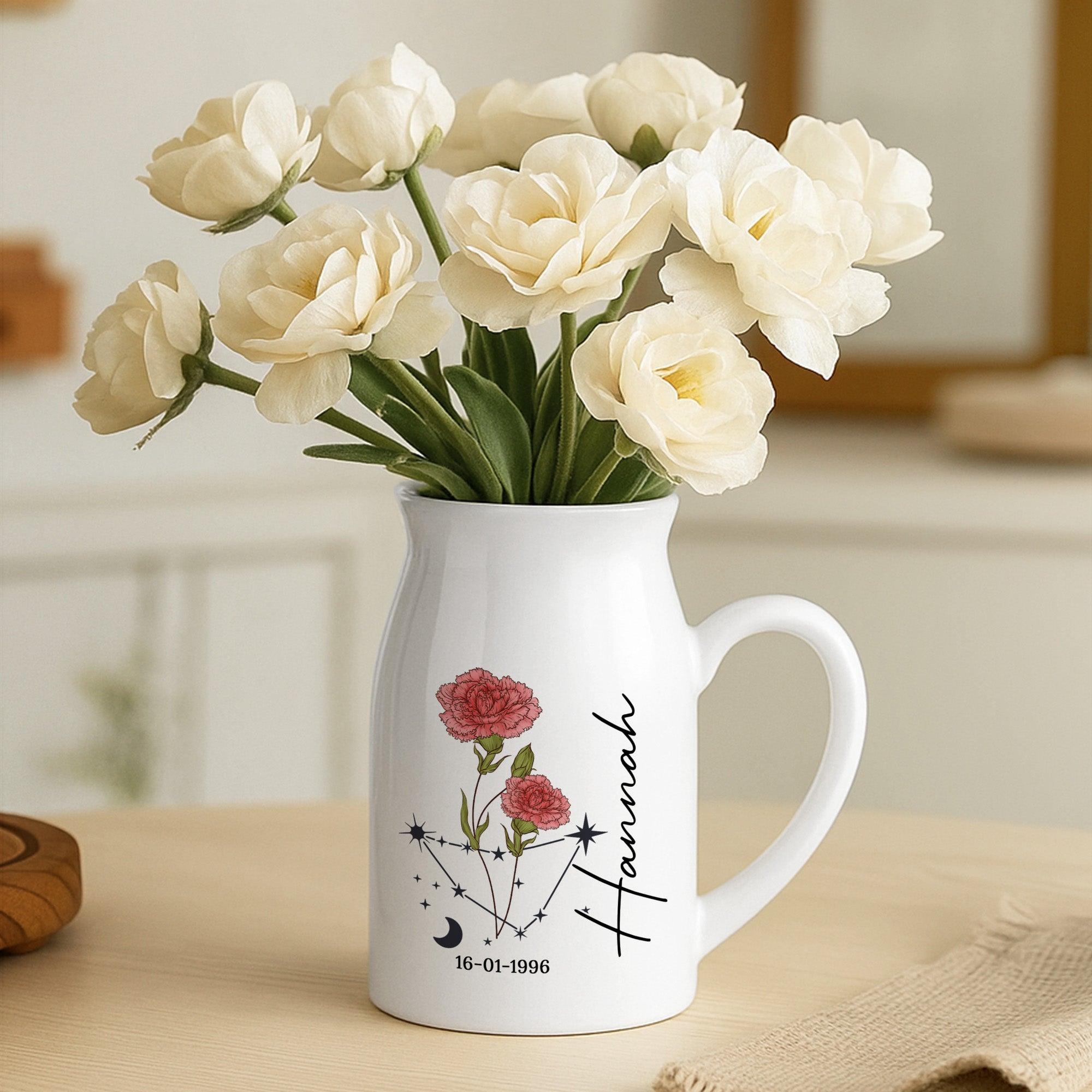 5073OUS2 personalized gifts for her zodiac vase with name 5073O8L7A