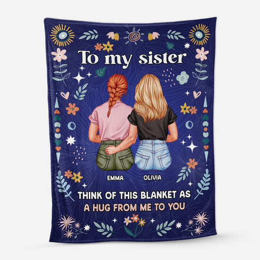 5075BUK1 custom gifts for sisters from sisters_ to my sister blanket_ 5075B8GTA
