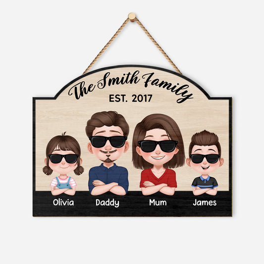 5086QUK1 personalized family gifts family name wood sign 5086Q8GMI