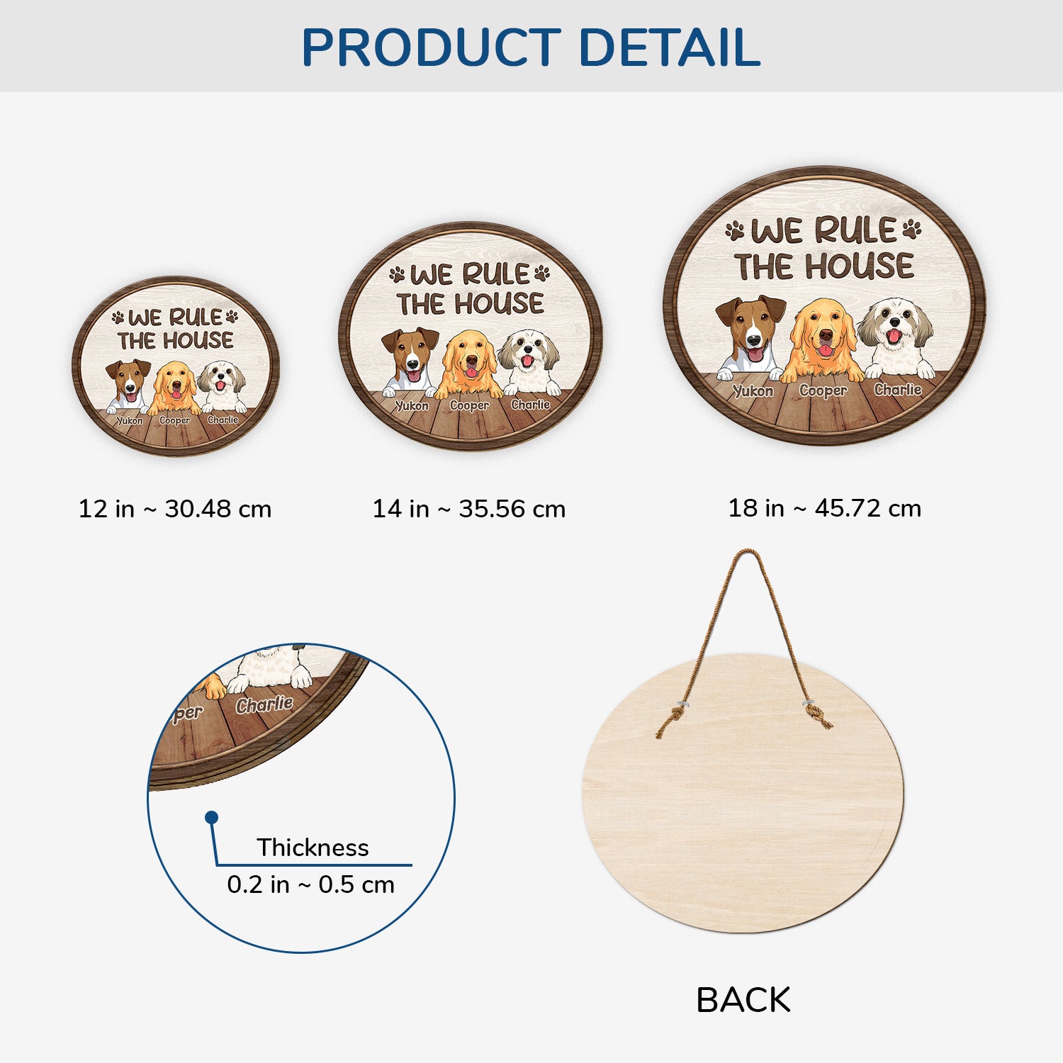 5094QUK3 personalised we rule the house wood sign for dog lovers 5094Q8ITC_094f54bd fc6c 45b8 ab78 6a9bb1347ca7