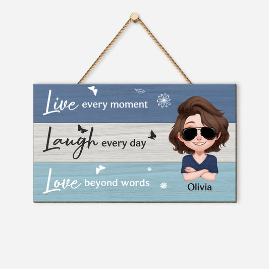 5100QUK1 personalized wood signs gifts for her live laugh love sign_ 5100Q8YNA