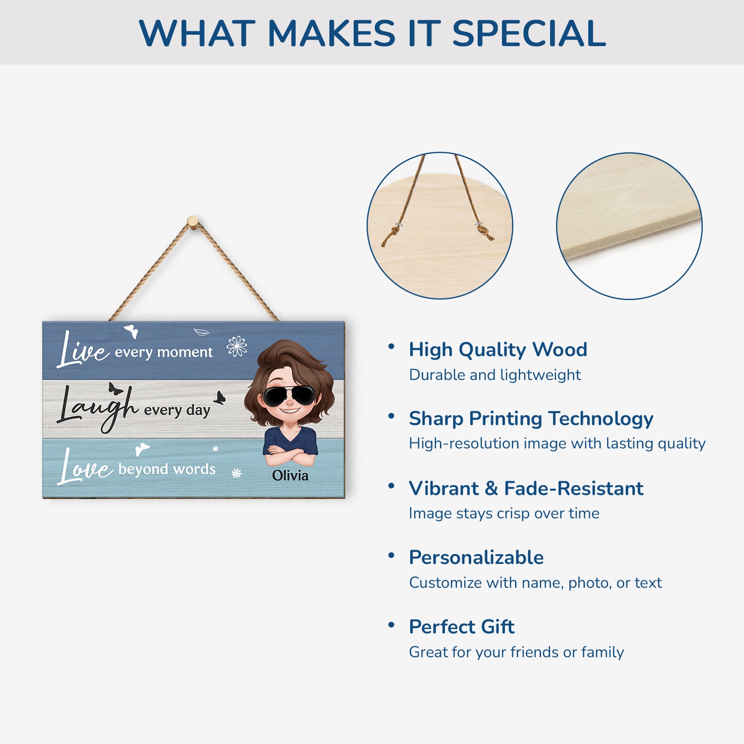 5100QUK4 personalized wood signs gifts for her live laugh love sign_ 5100Q8YNA